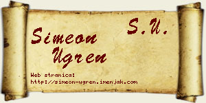 Simeon Ugren vizit kartica